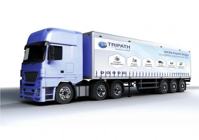 Tripath logistic vehicle branding