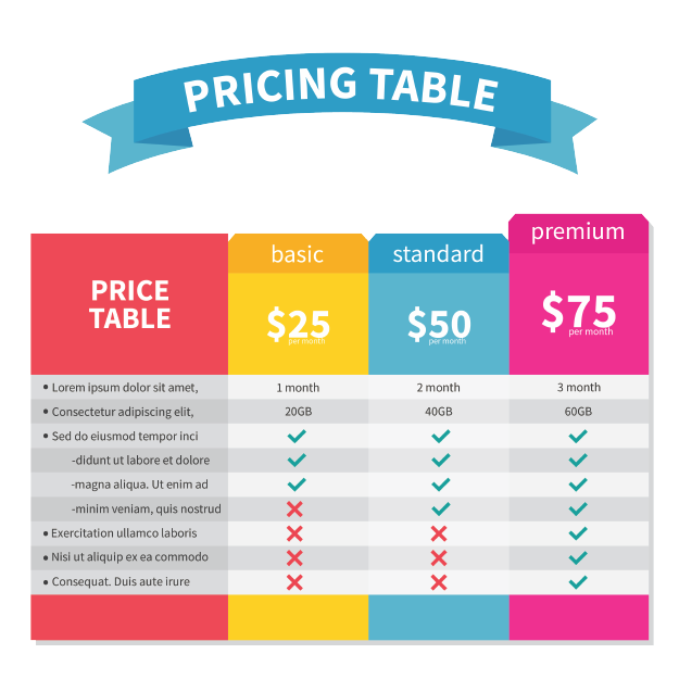 Infographic Table Design